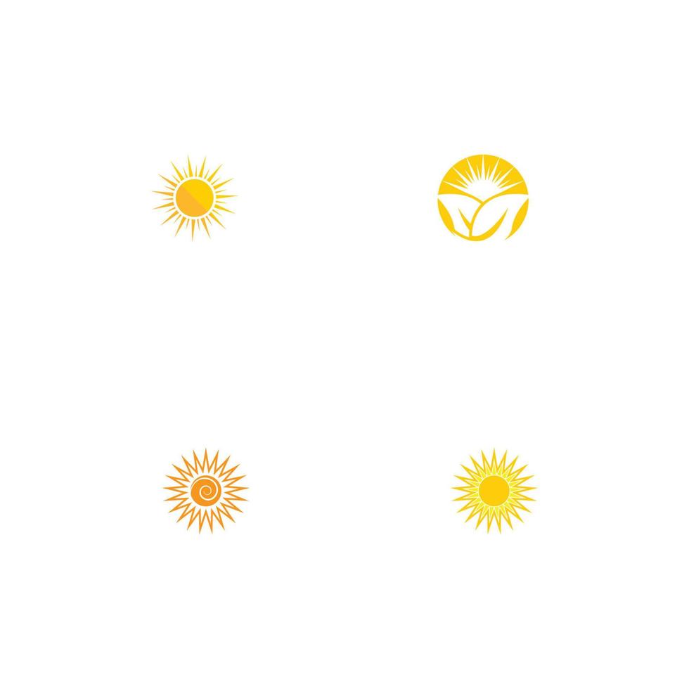 icono de ilustración de vector de sol