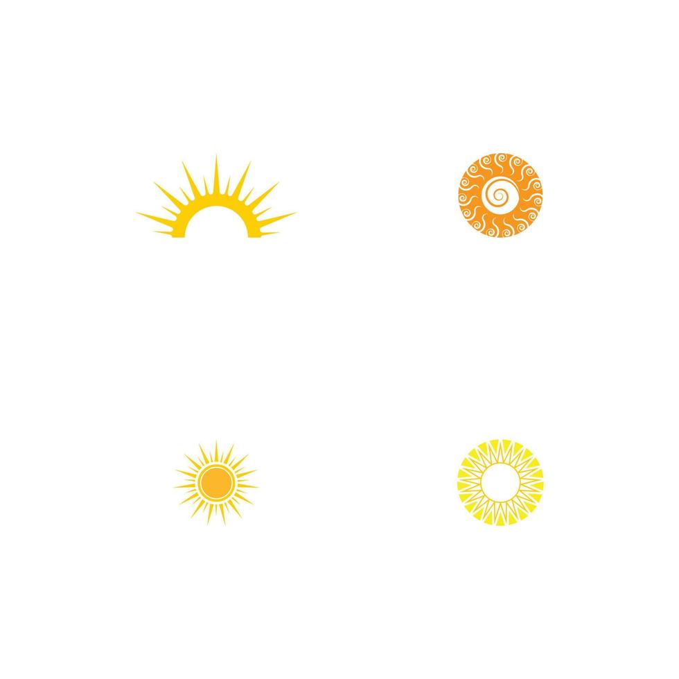 icono de ilustración de vector de sol