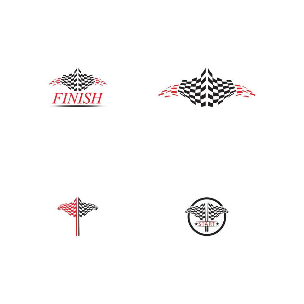 Race flag icon design vector