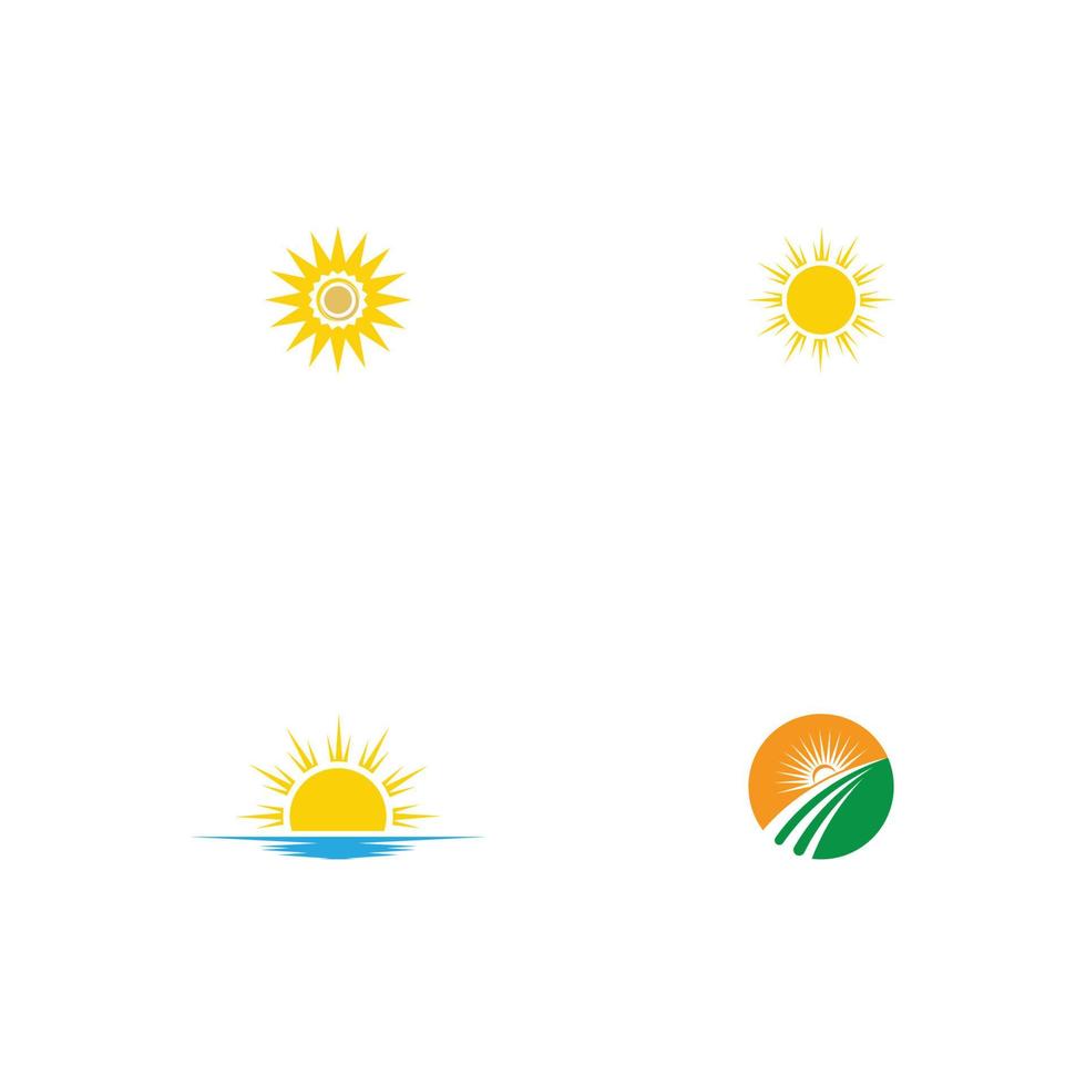 icono de ilustración de vector de sol