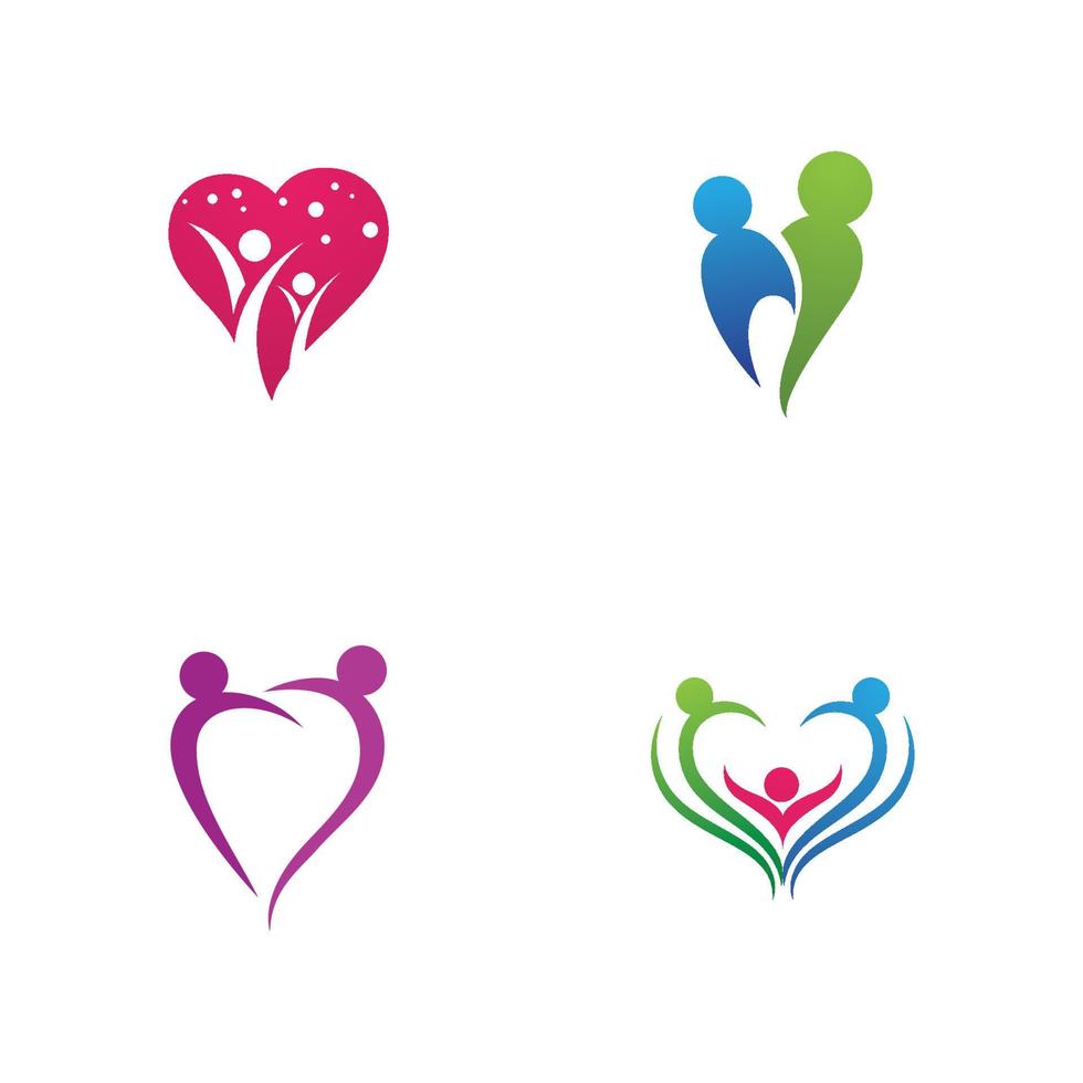 family care logo and symbol template vector