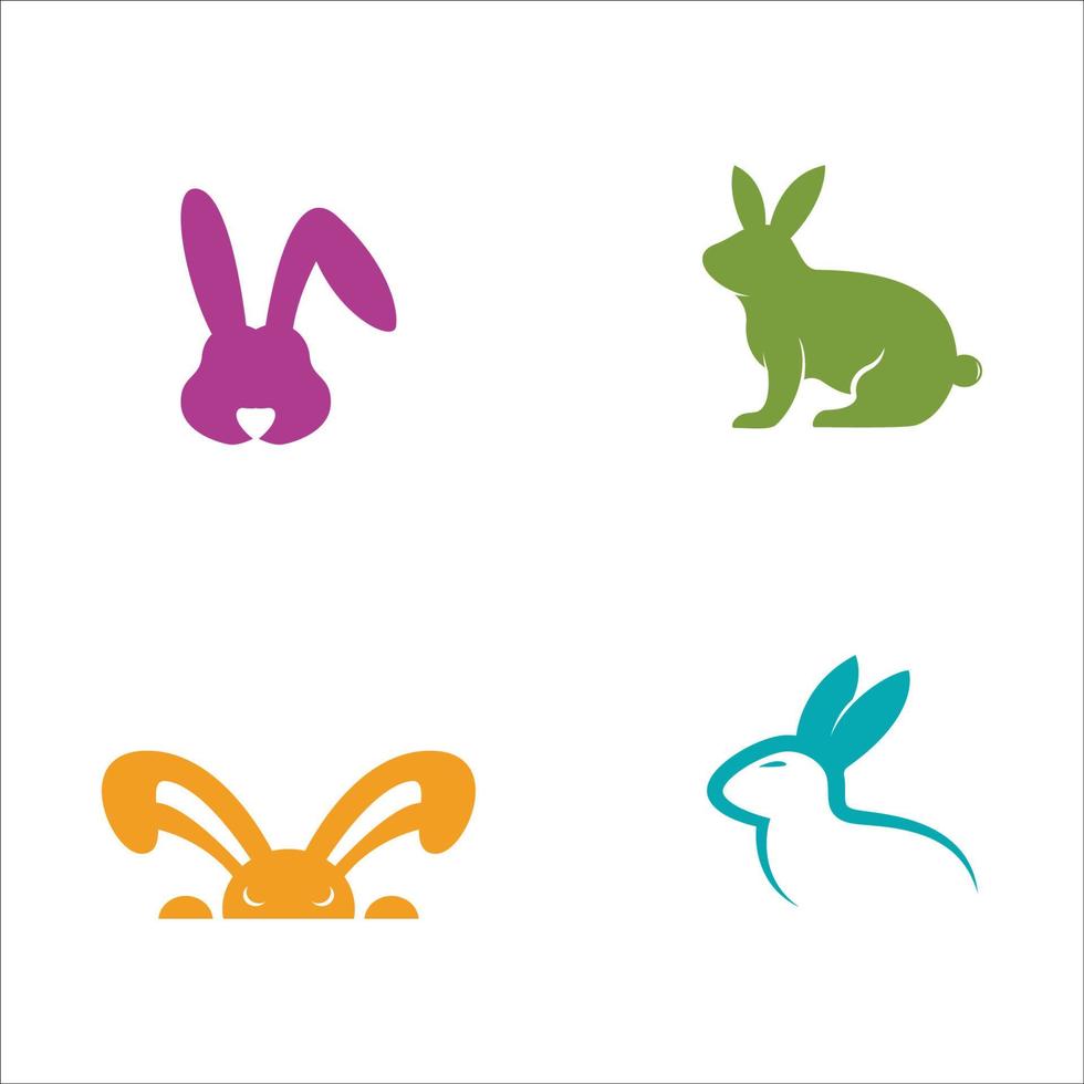 Rabbit vector icon illustration design