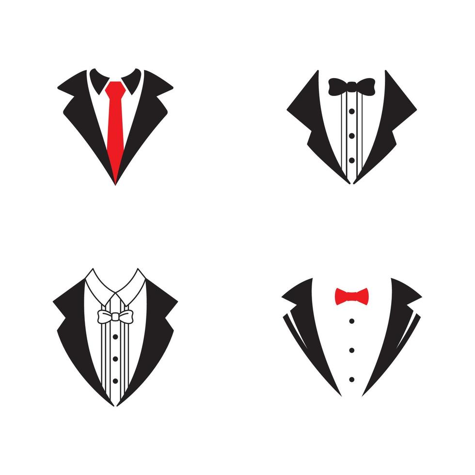 Tuxedo exclusive template vector icon