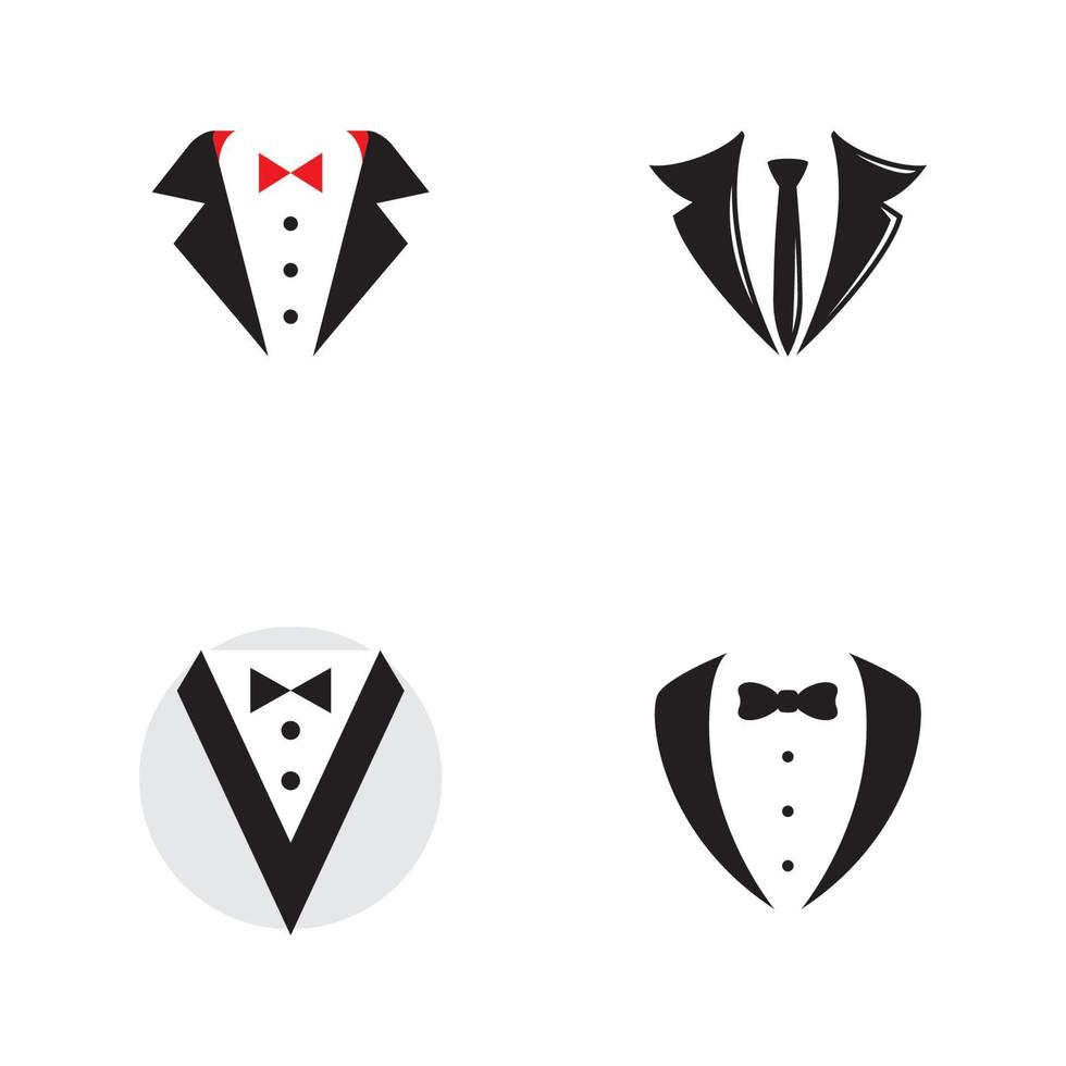 Tuxedo exclusive template vector icon