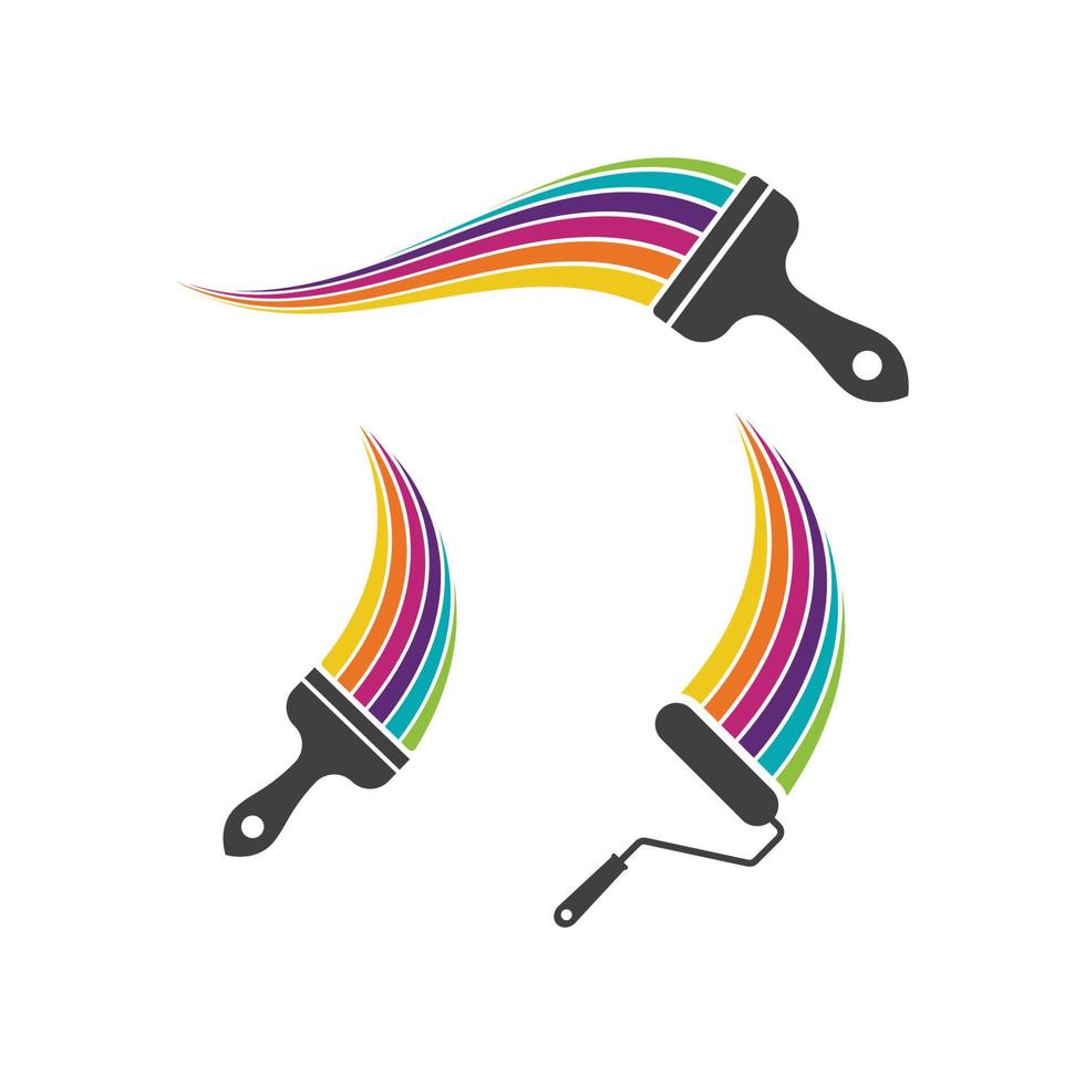 Paint Logo Template vector icon