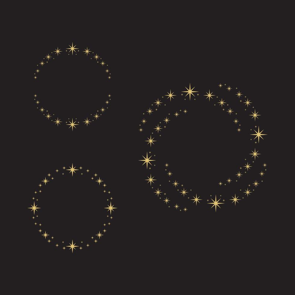 Circle star Vector icon design illustrat
