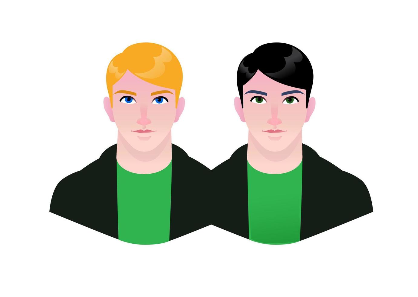 Illustration of young people vector