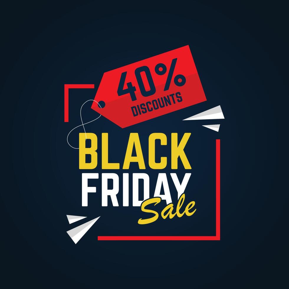 black friday sale background template vector
