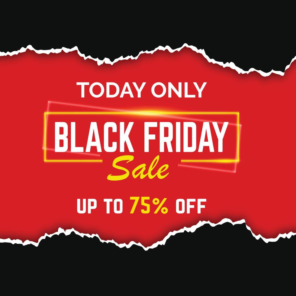 black friday sale background template vector