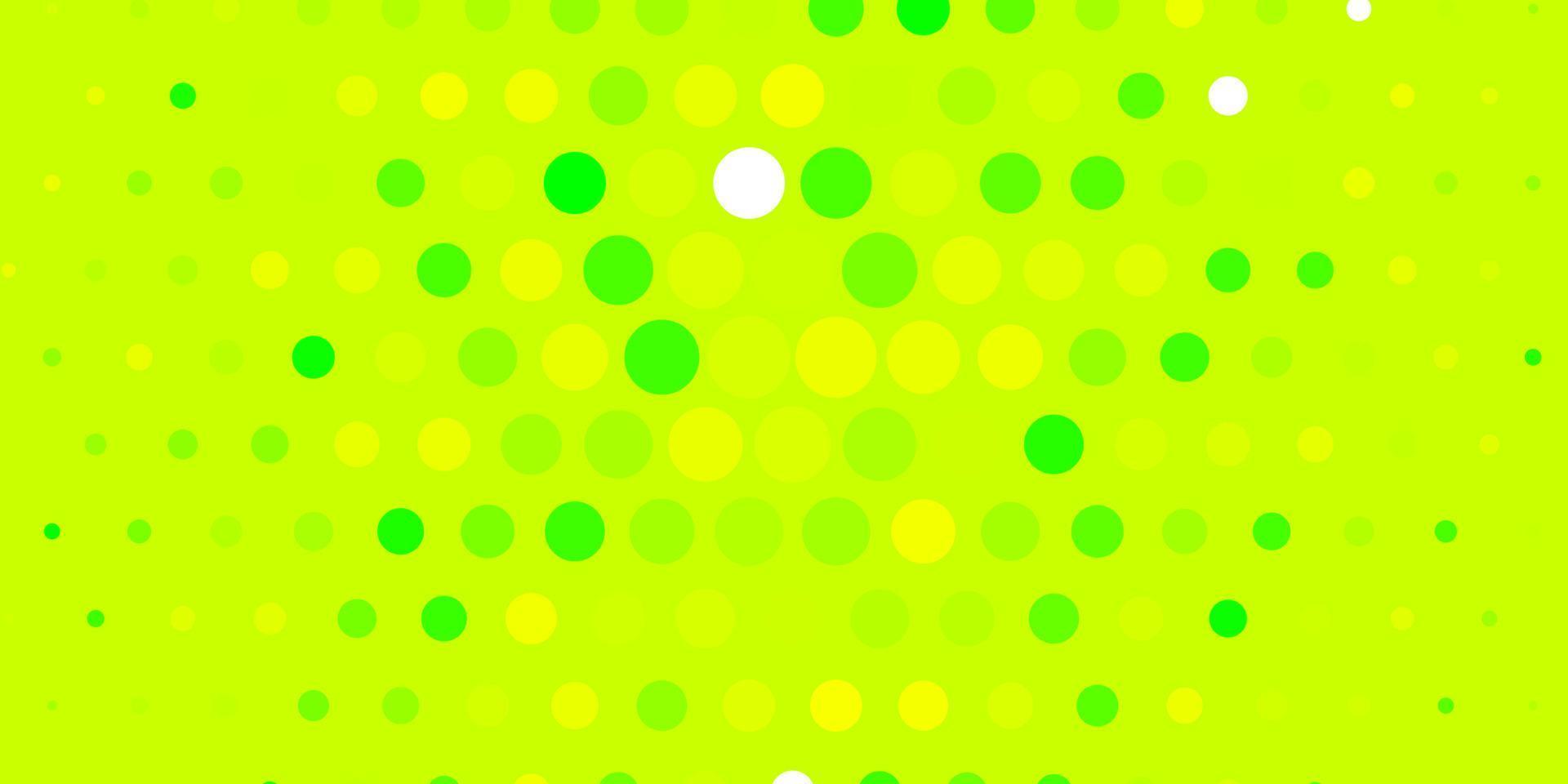 Light Green, Yellow vector template with circles.