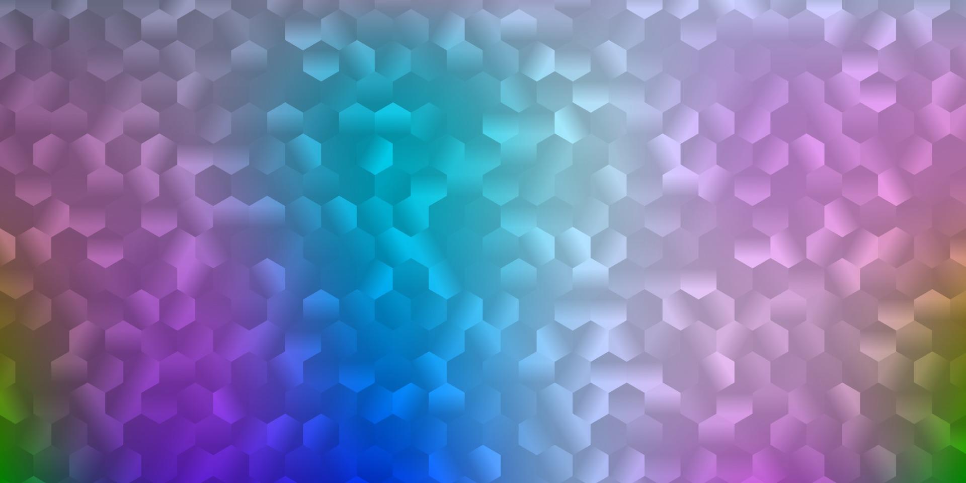 Light blue, red vector backdrop with a batch of hexagons.