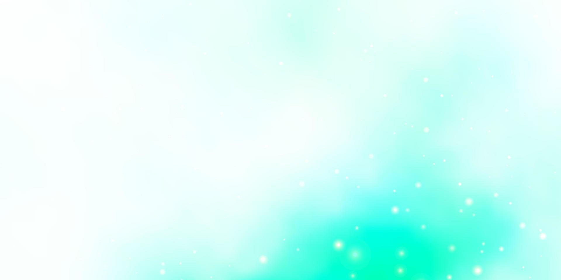 Light Green vector texture with beautiful stars.