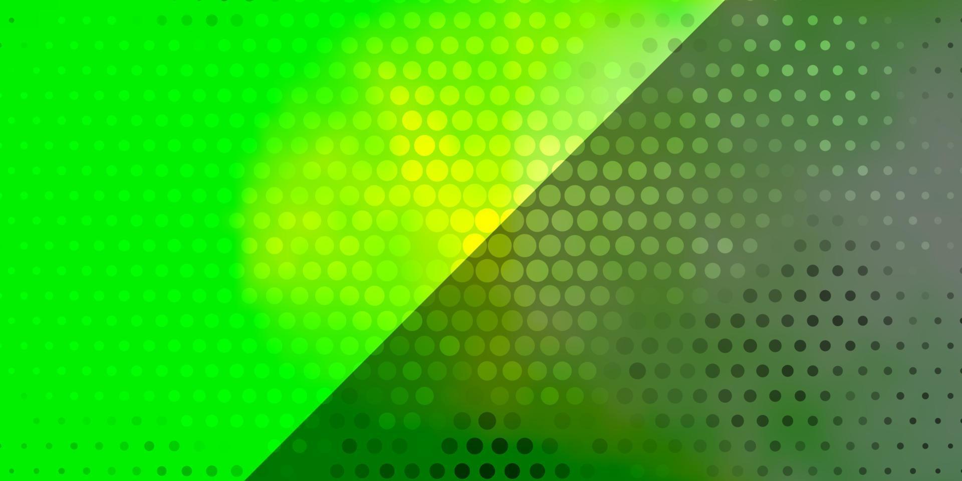 Light Green vector texture with circles.