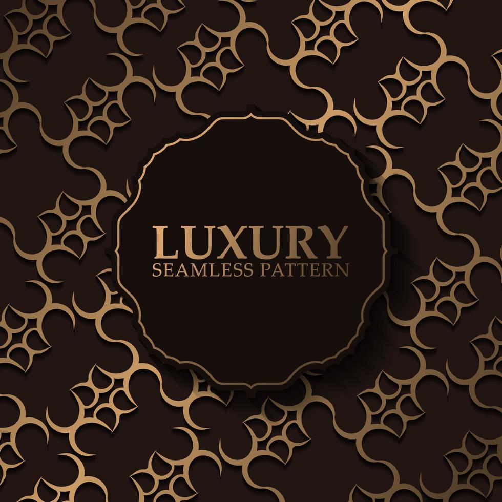 luxury dark seamless pattern background vector