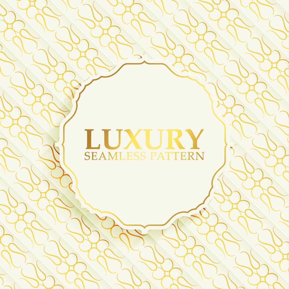 elegant gold geometric pattern background vector