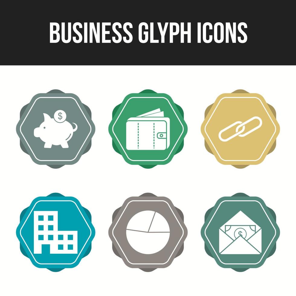 Unique Business vector icon set for commercial use