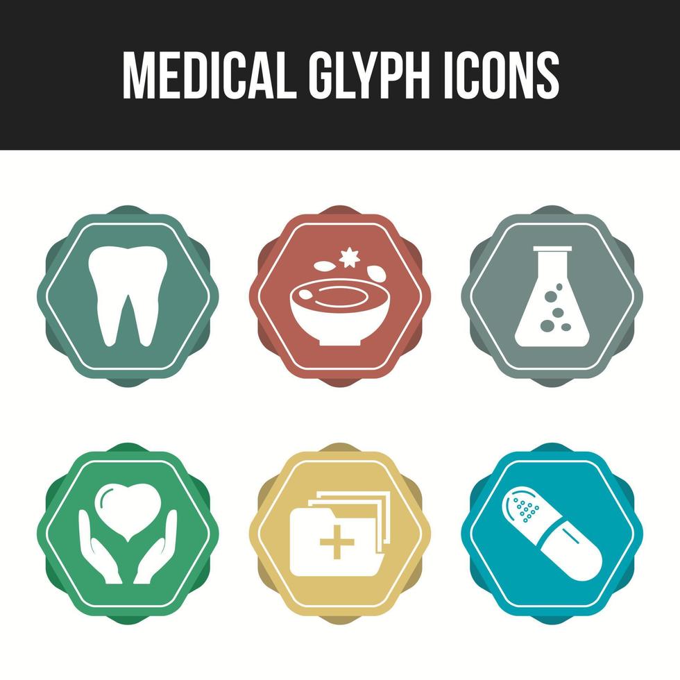 Beautiful 6 icons pack of Medical vector icons