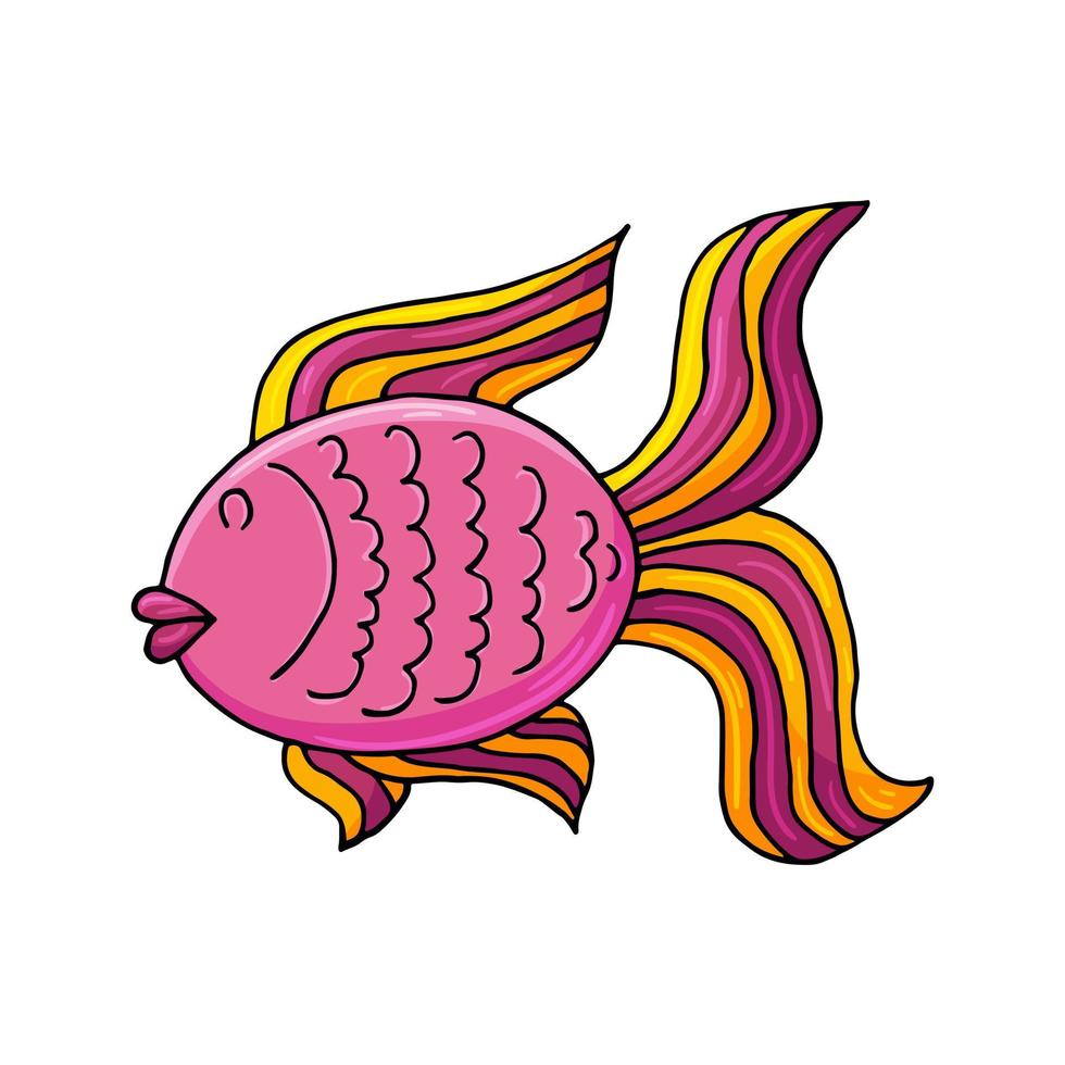 Icon in hand draw style. Liner illustration. Collection of drawings on the marine theme vector