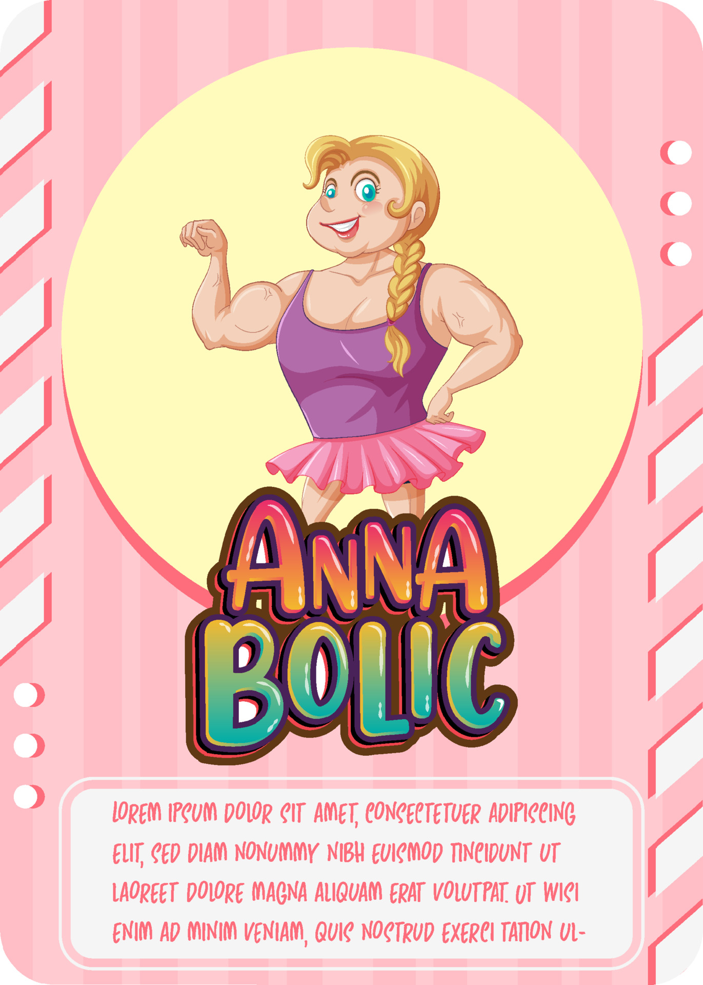 Character game card template with word Anna Bolic 21 Vector Regarding Playing Card Template Word