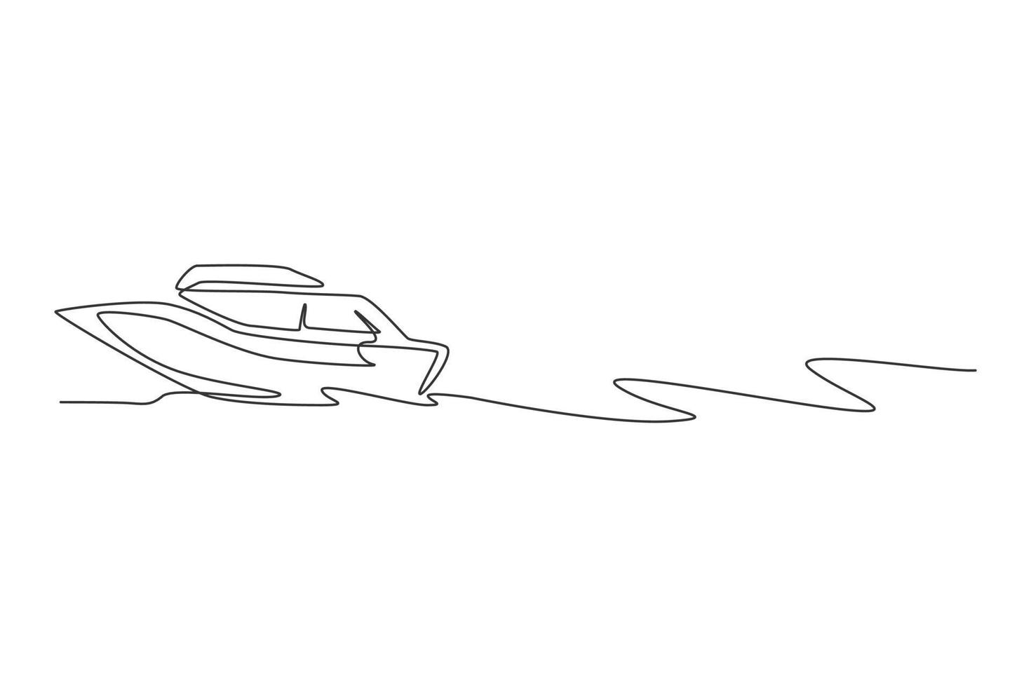 How to Draw a Boat: Speed Boat on Water 