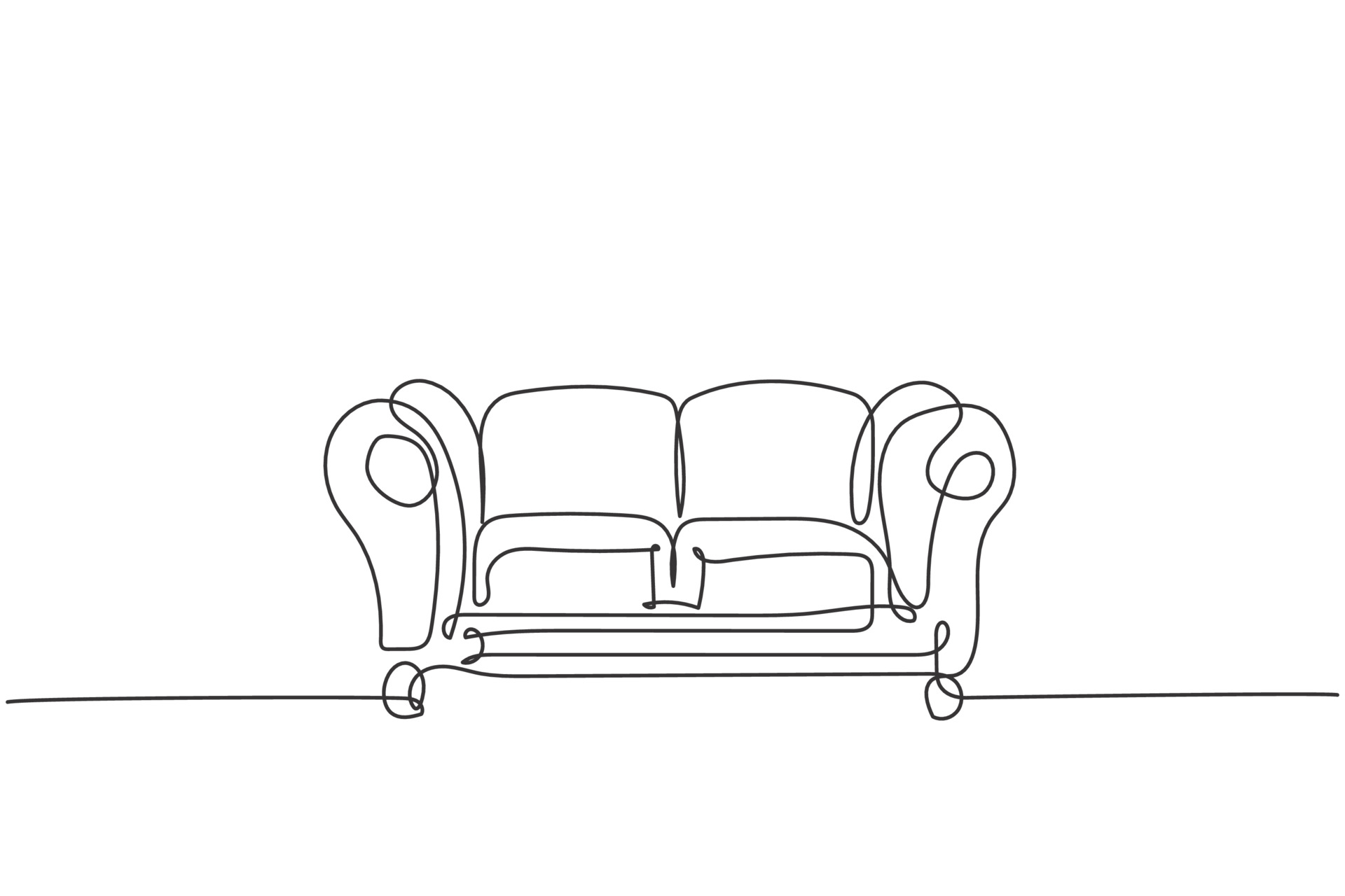 Creative Arabic Majlis Drawing Seat Sketch for Beginner