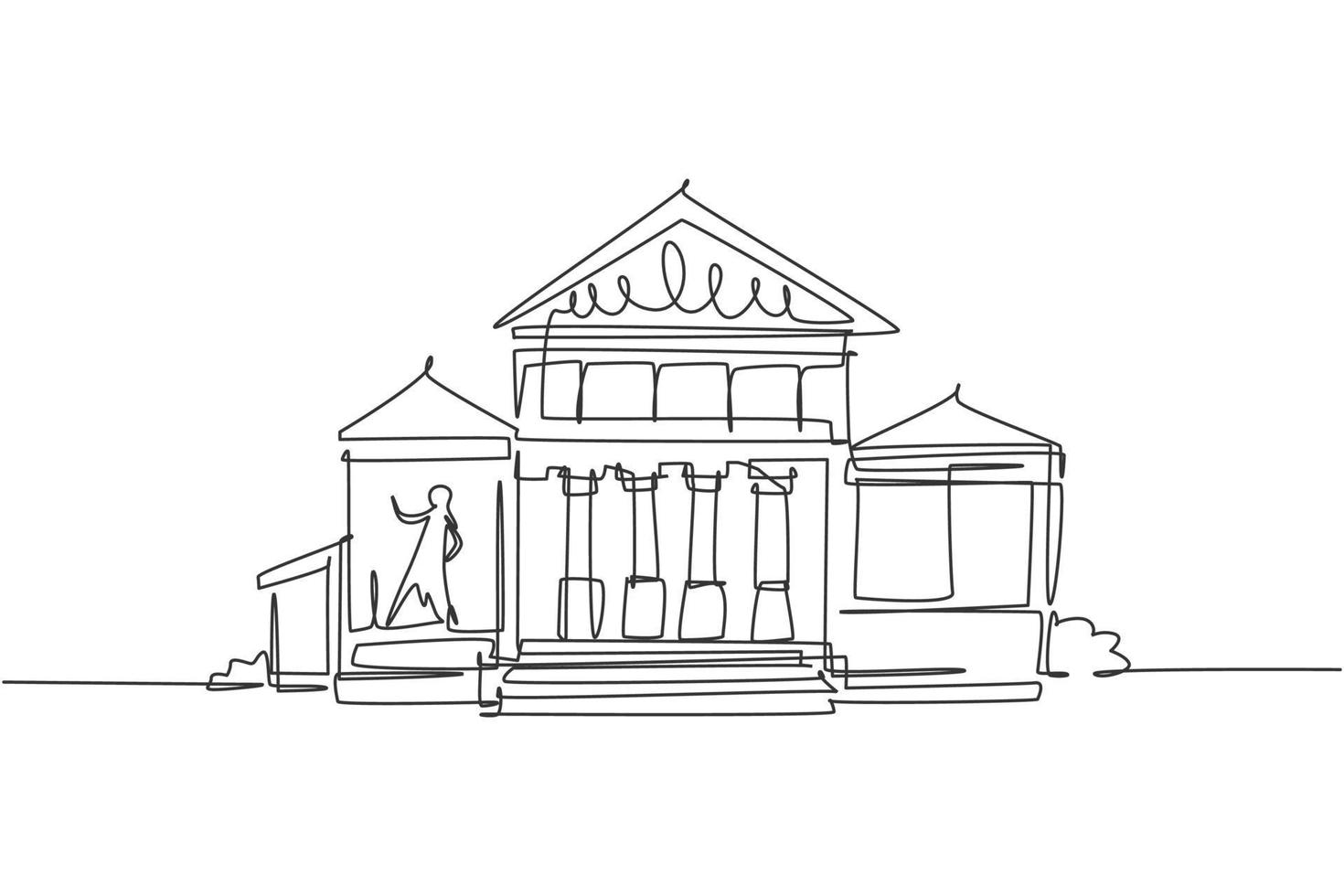 Exhibition Stand Graphic Interior Black White Sketch Illustration Vector  Stock Illustration - Download Image Now - iStock