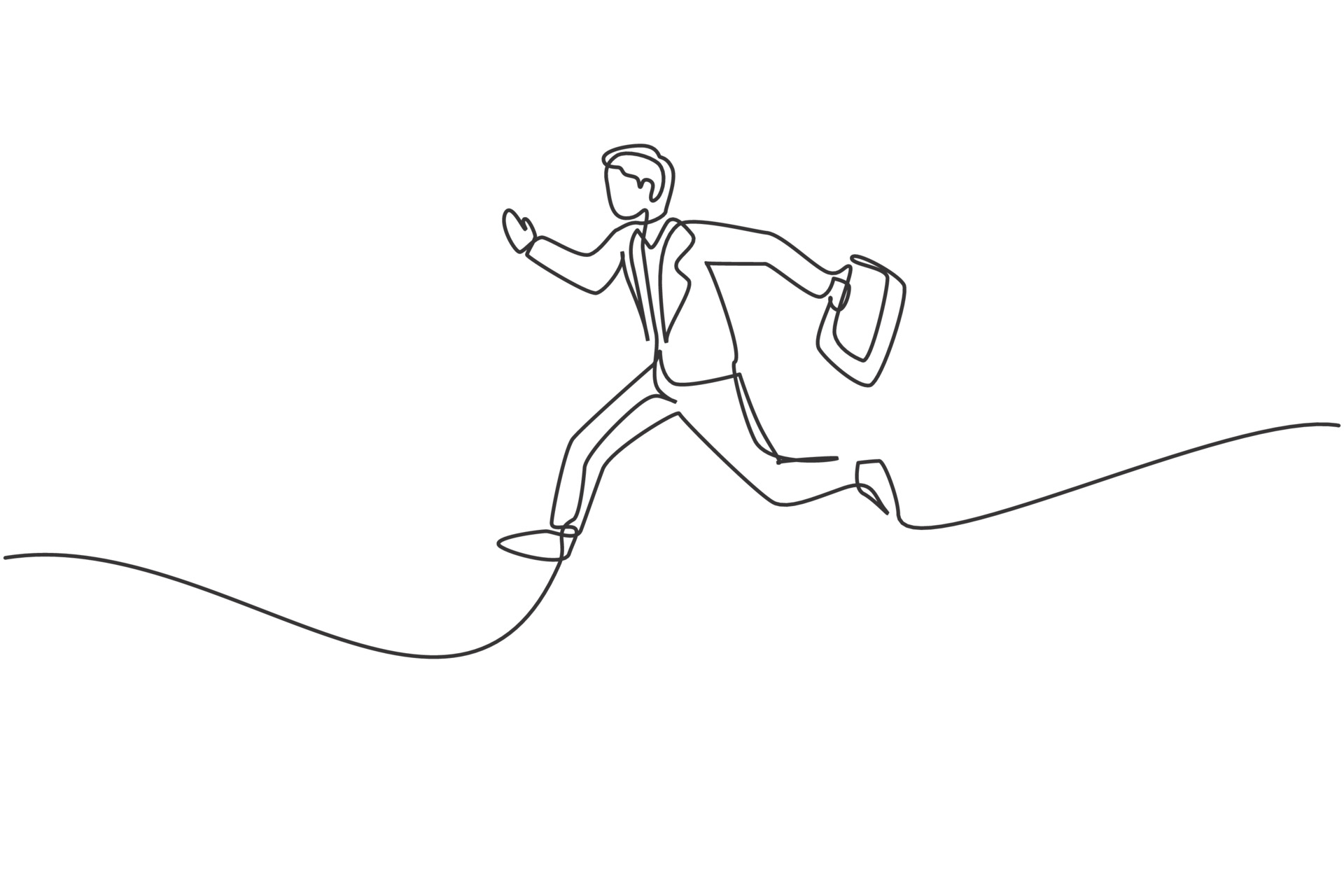 Manager businessman put the foot on the desk thinking about something  vector illustration doodle sketch hand drawn with black | CanStock