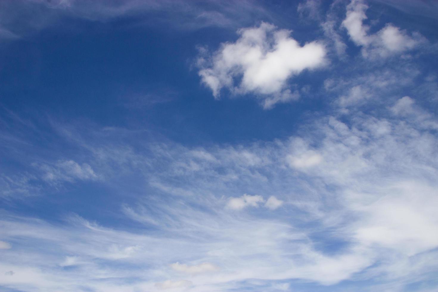 Blue sky background with clouds photo