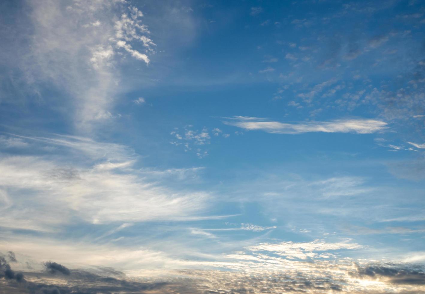 Sky and clouds at sunset. it is beautiful red and orange colors of sunrise or sunset. photo