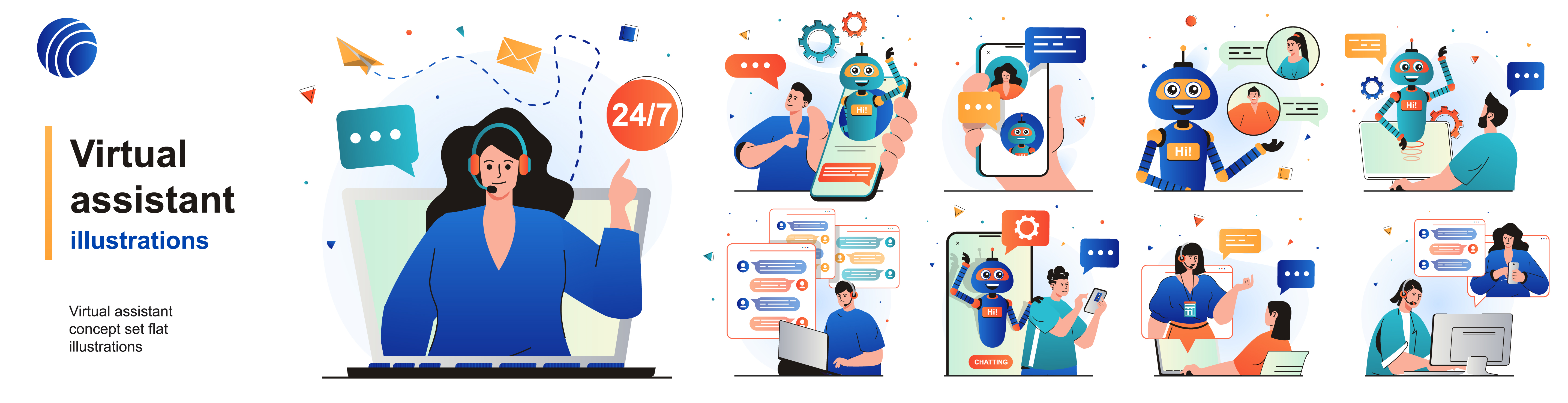 Chat animacija hotline