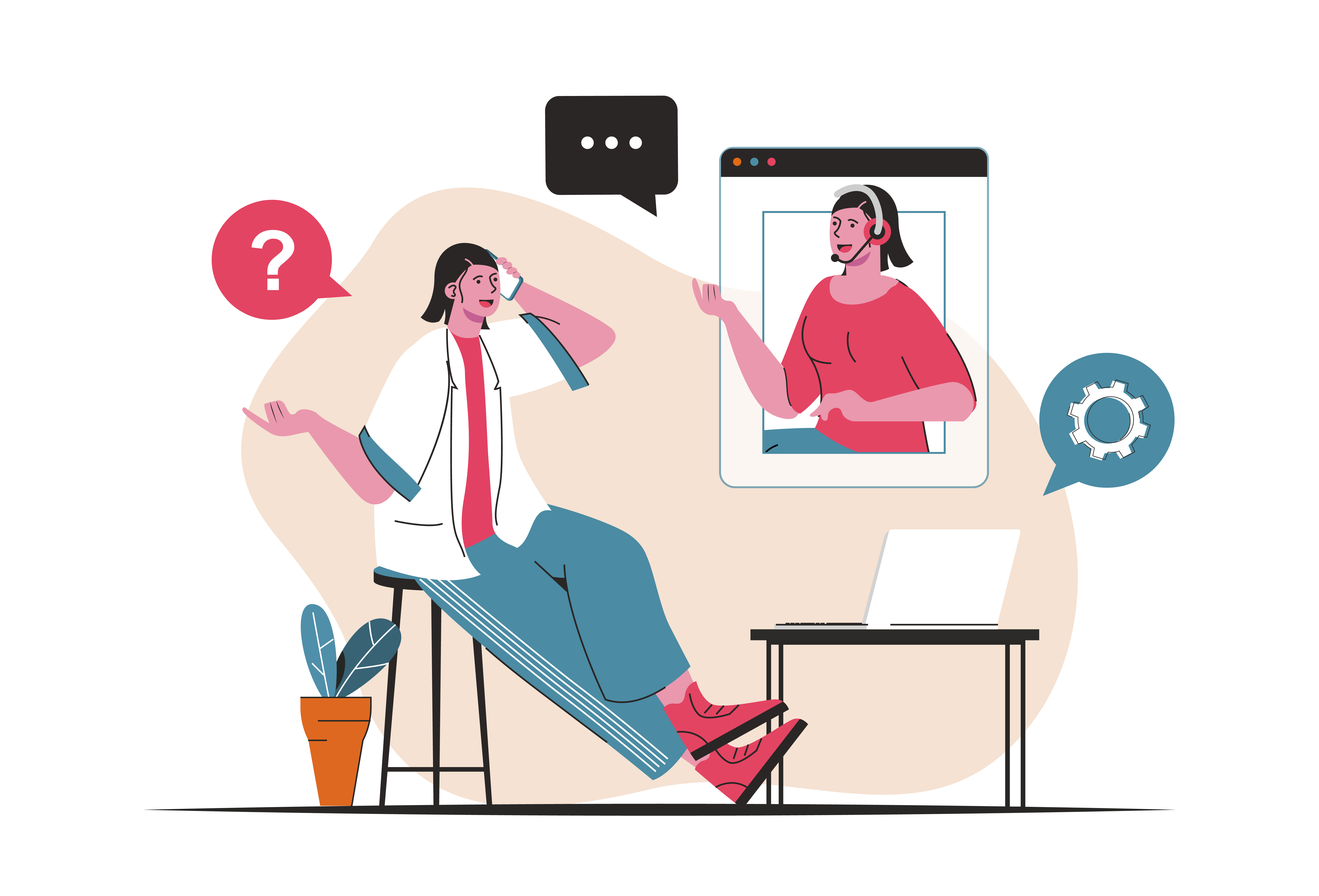 Customer service concept isolated. Tech support, call center hotline consultations. People scene in flat cartoon design. Vector illustration for blogging, website, mobile app, promotional materials. 3512533 Vector Art at Vecteezy Customer service concept isolated. Tech support, call center hotline consultations. People scene in flat cartoon design. Vector illustration for blogging, website, mobile app, promotional materials. 3512533 Vector Art at Vecteezy