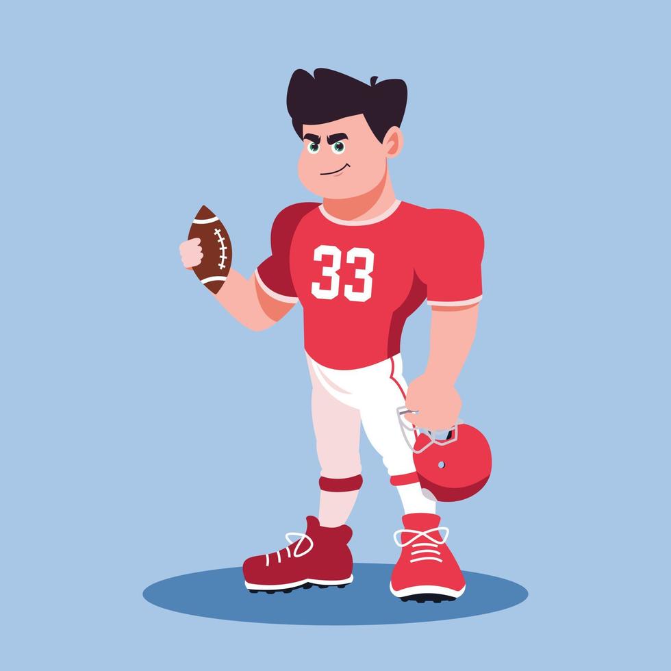 American football player vector