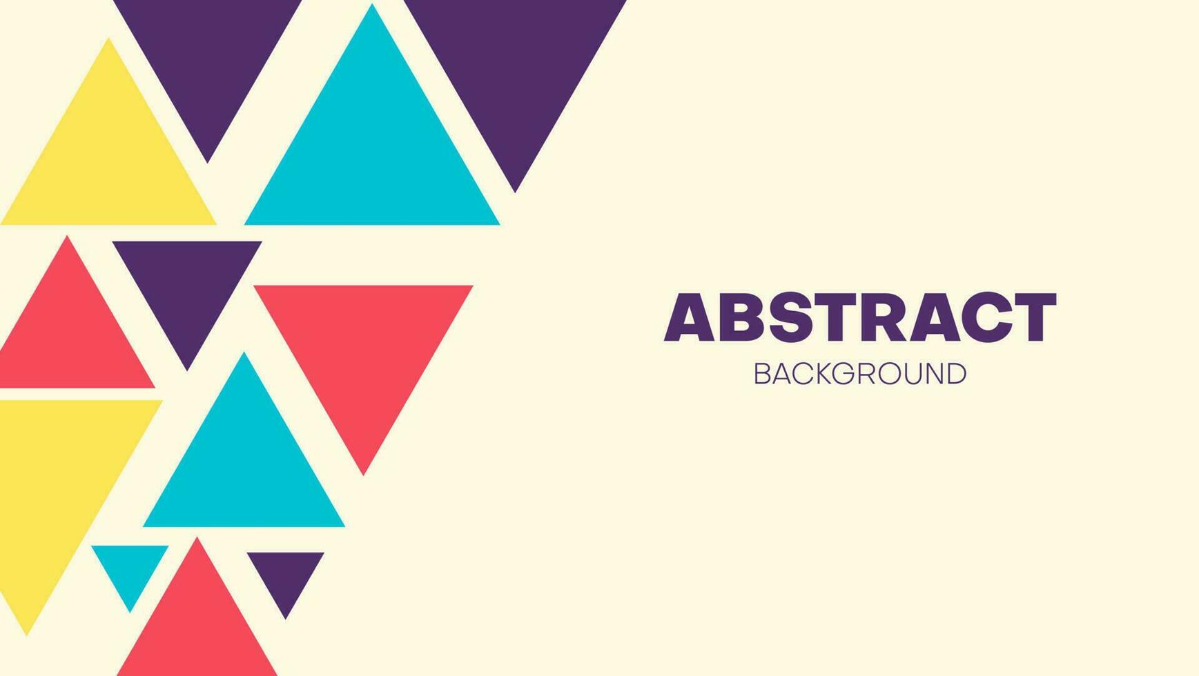 colorful triangle pattern background vector