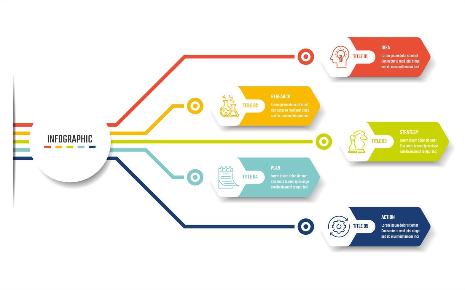 diseño de vector de infografía