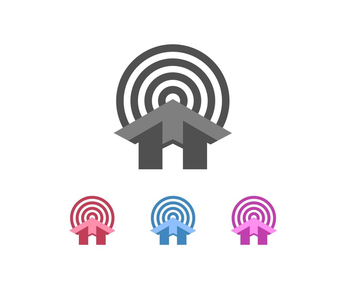 home target logo design element, arrow icon marking vector