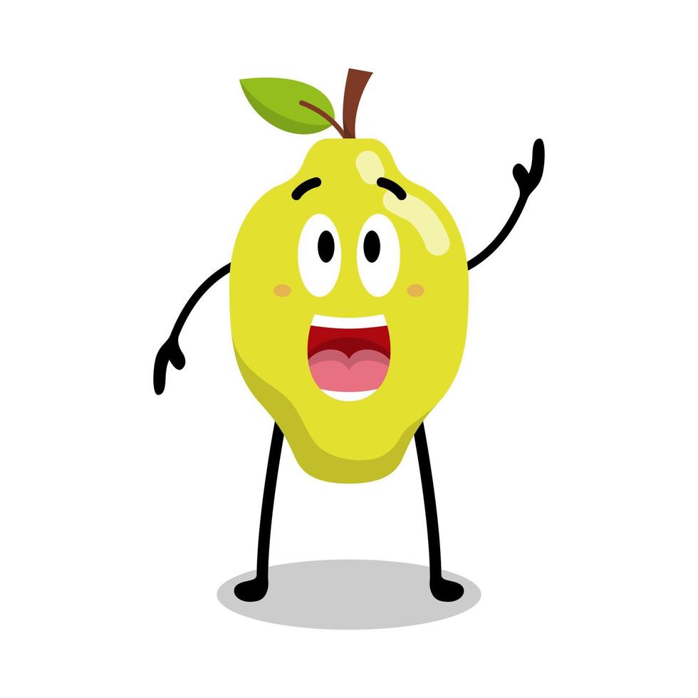 Ilustración de vector de personaje de mango lindo