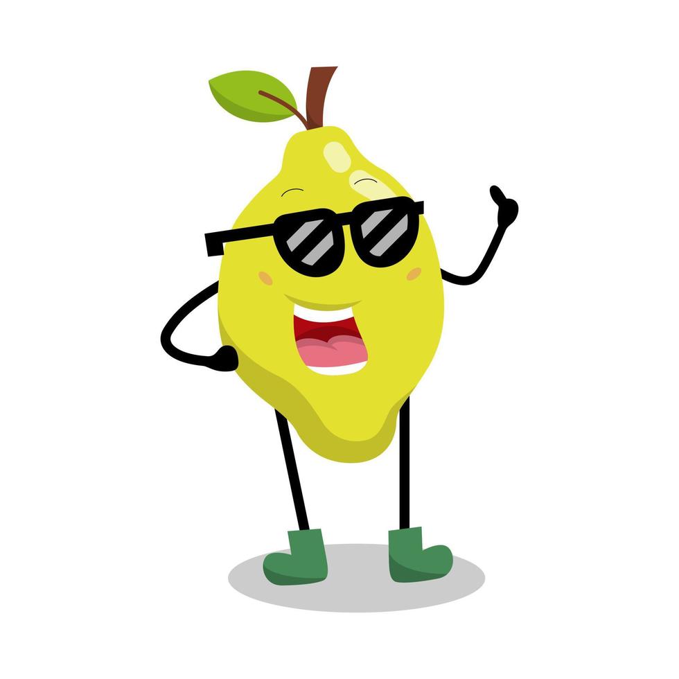 Ilustración de vector de personaje de mango lindo