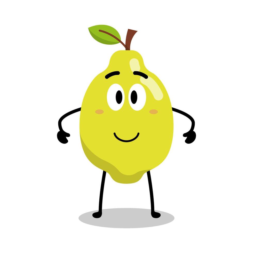cute mango character vector illustration