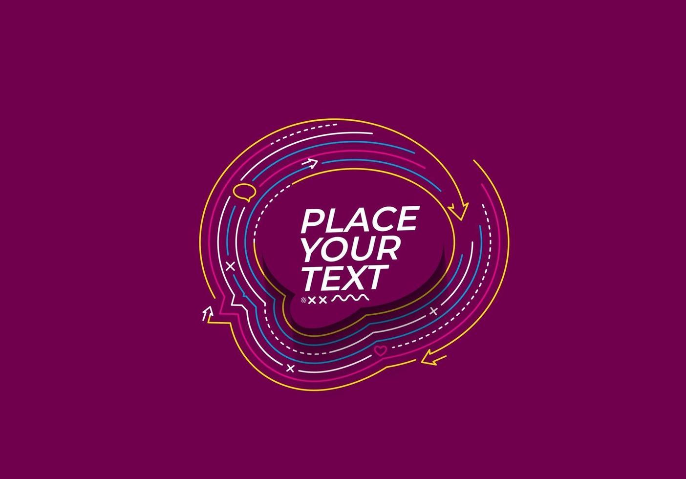 Speech bubble illustration Glossy Vector Design Element.
