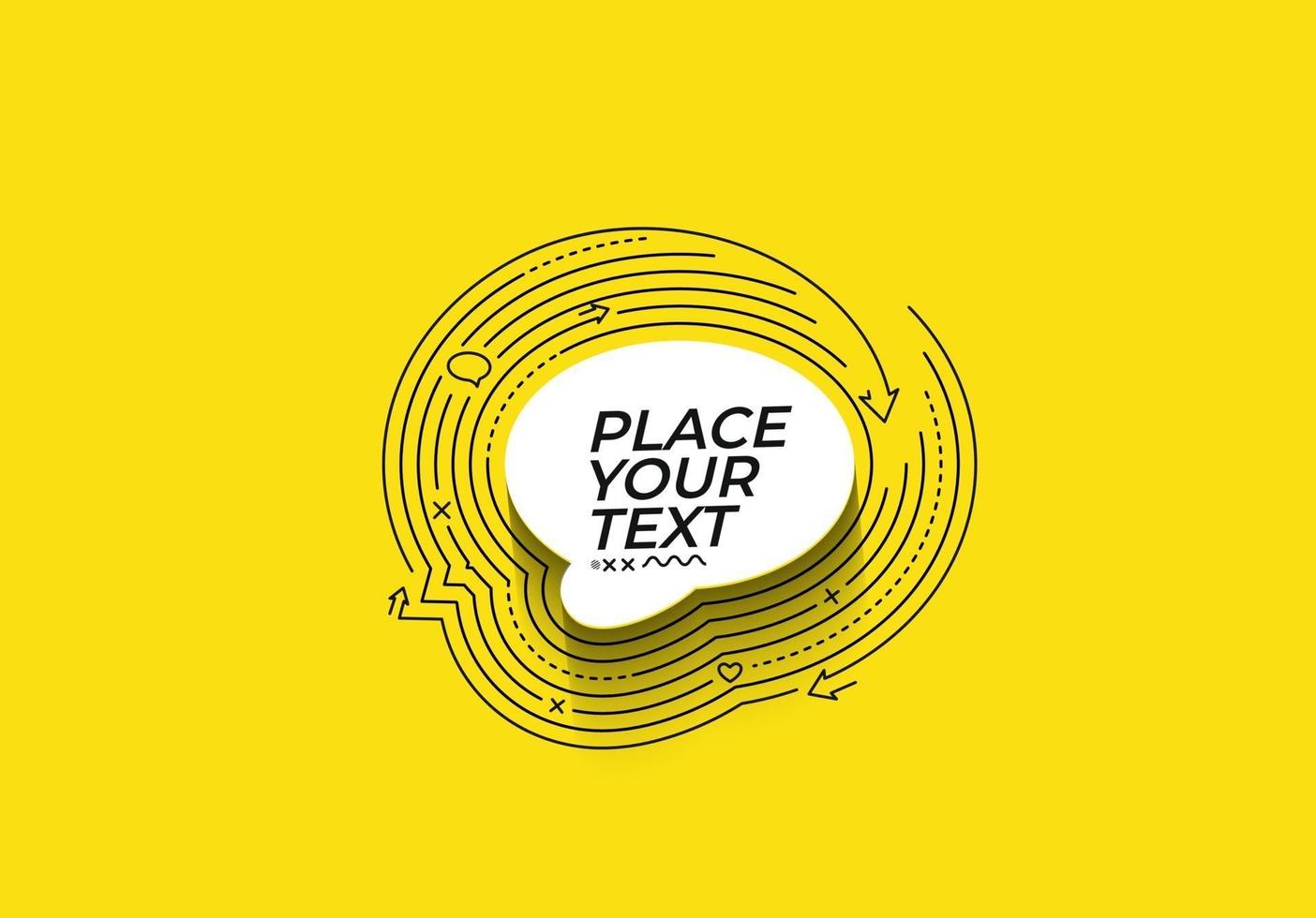 Speech bubble illustration Glossy Vector Design Element.