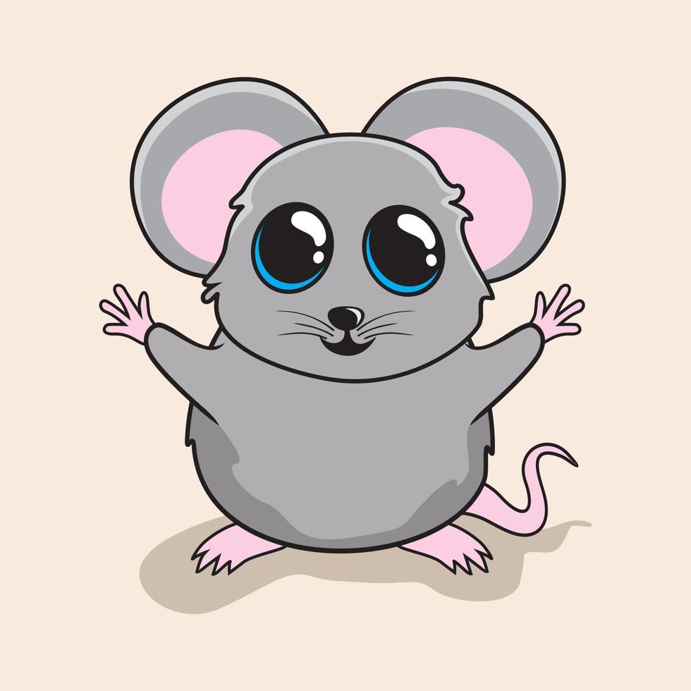 Mouse Cartoon Cute Rat Illustration vector