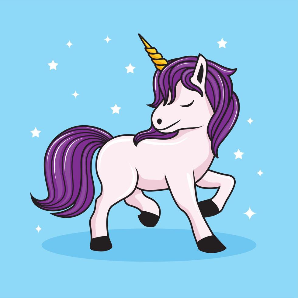 unicornio caricatura pegaso ilustraciones vector