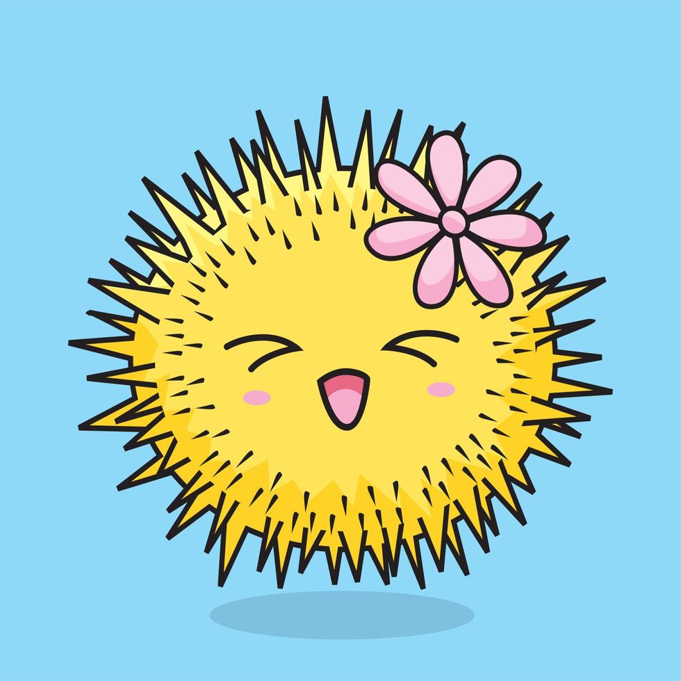 Urchin Cartoon Illustrations vector
