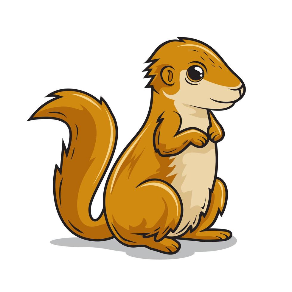 Xerus Cartoon Ground Squirrel Illustrations vector