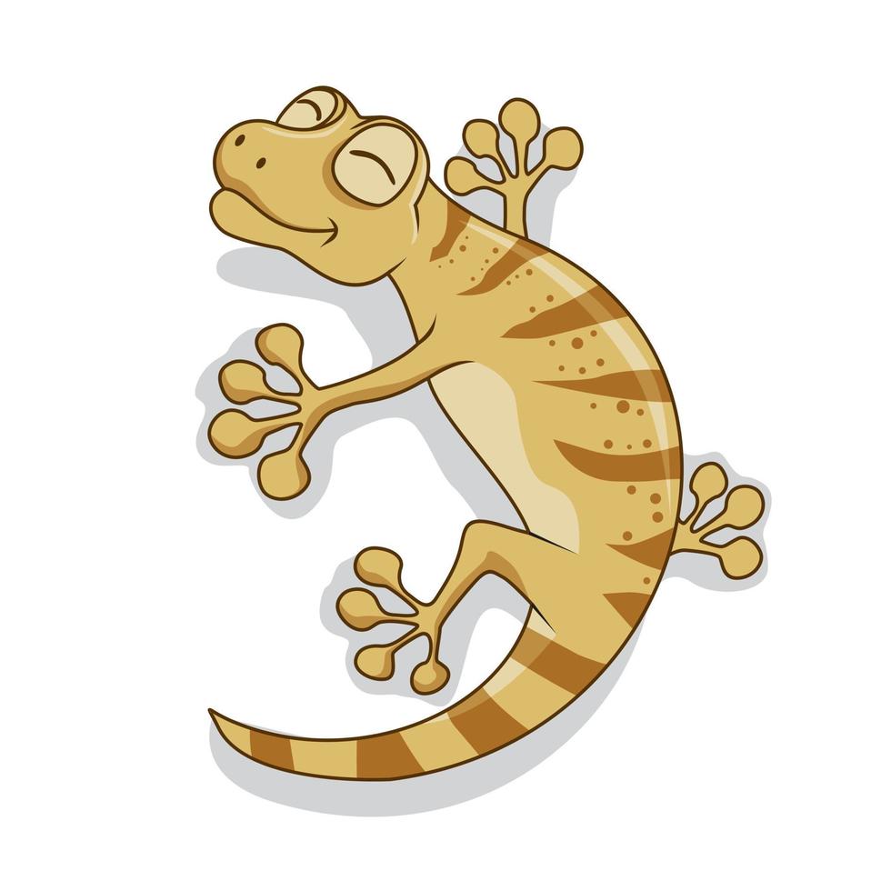 dibujos animados de gecko aislado vector