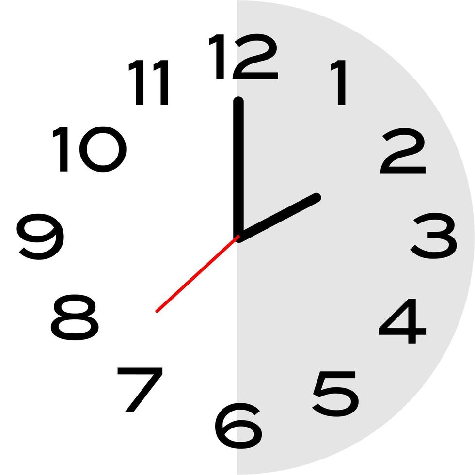 Icono de reloj analógico de las 2 en punto vector