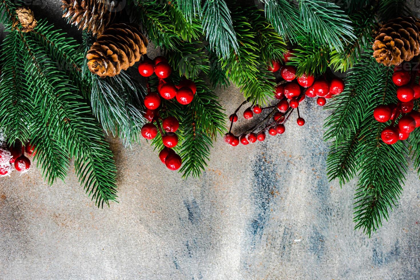 concepto de tarjeta de vacaciones de Navidad foto