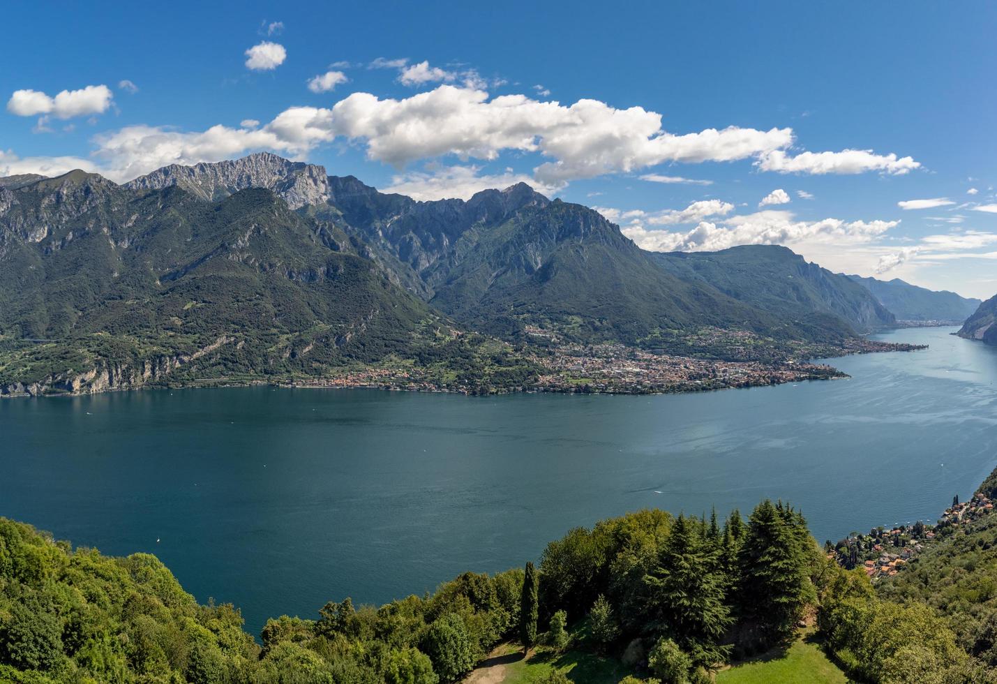 High Angle View of Lake Como photo