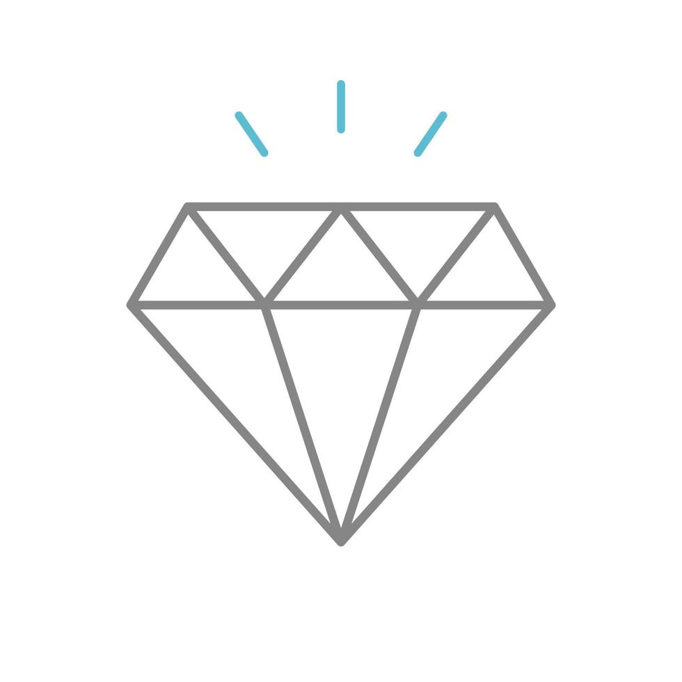 Diamond simple icon. Vector Illustration EPS10