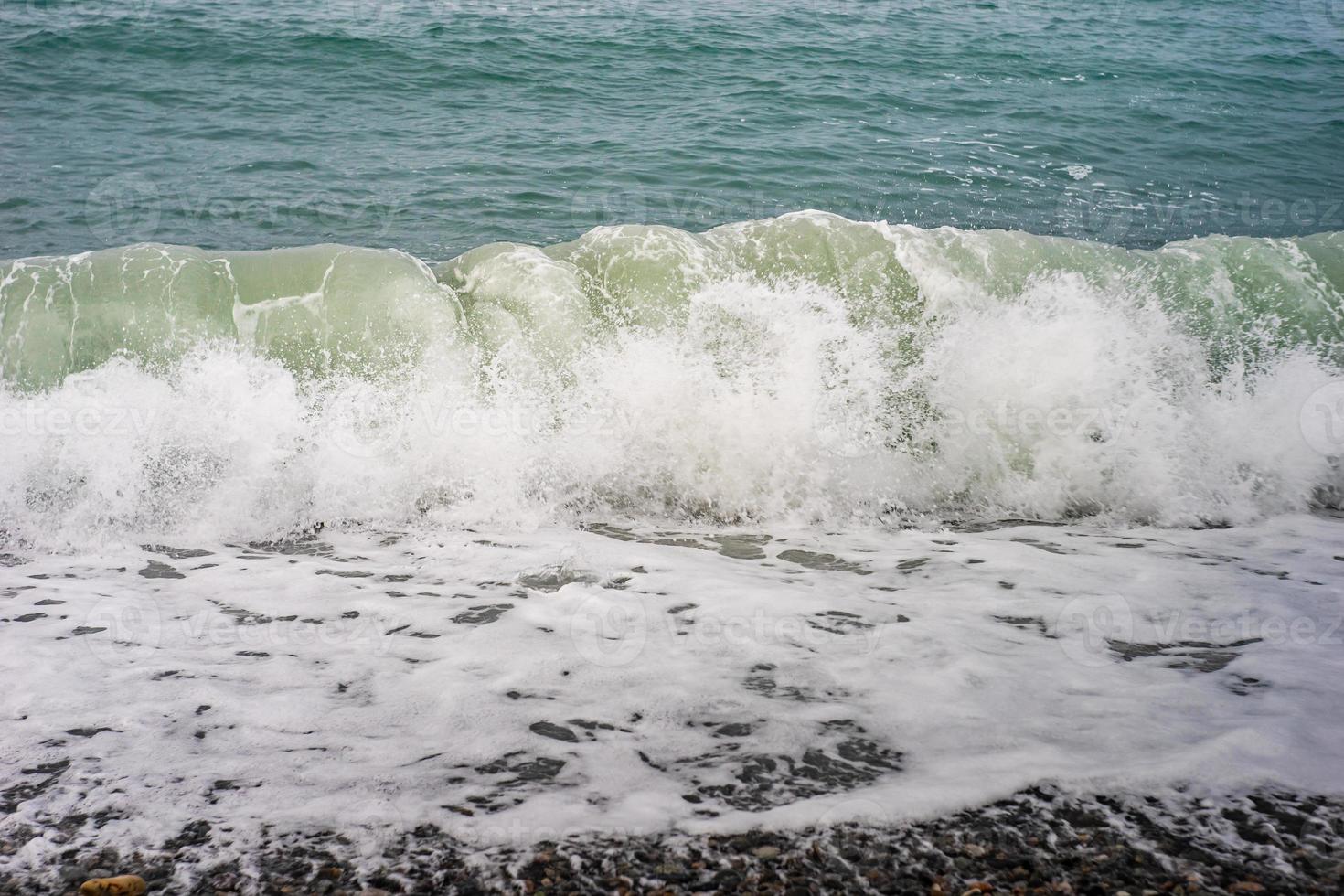 Black sea in Adjara region of Georgia photo